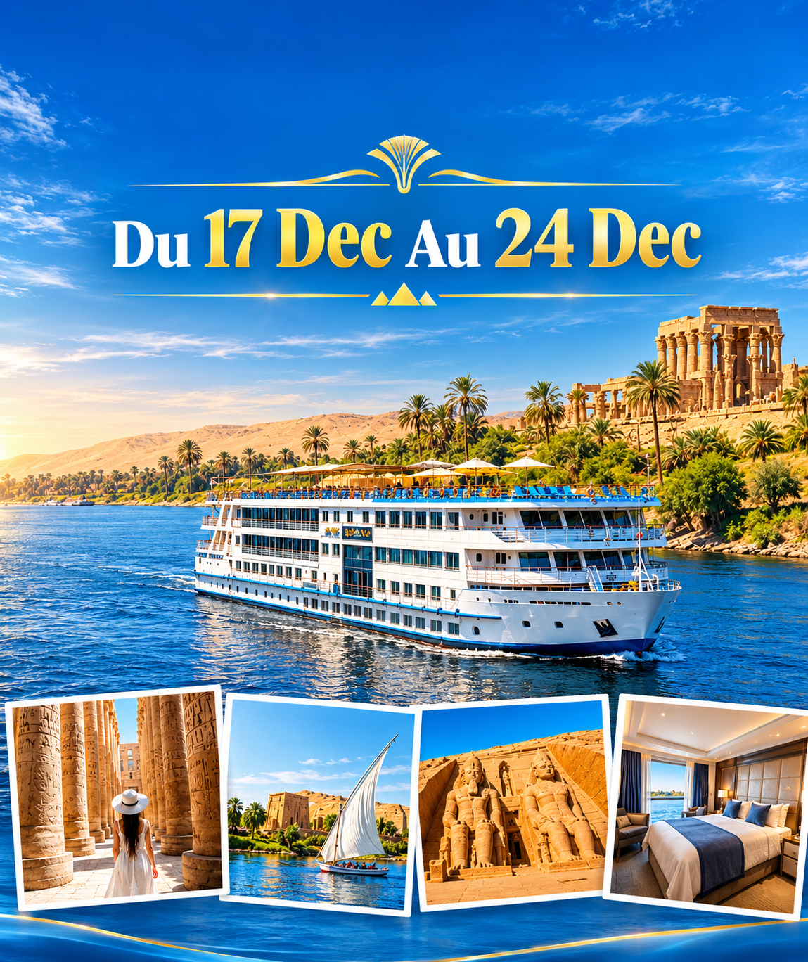 Croisière sur le Nil du 17 au 24 décembre 2026