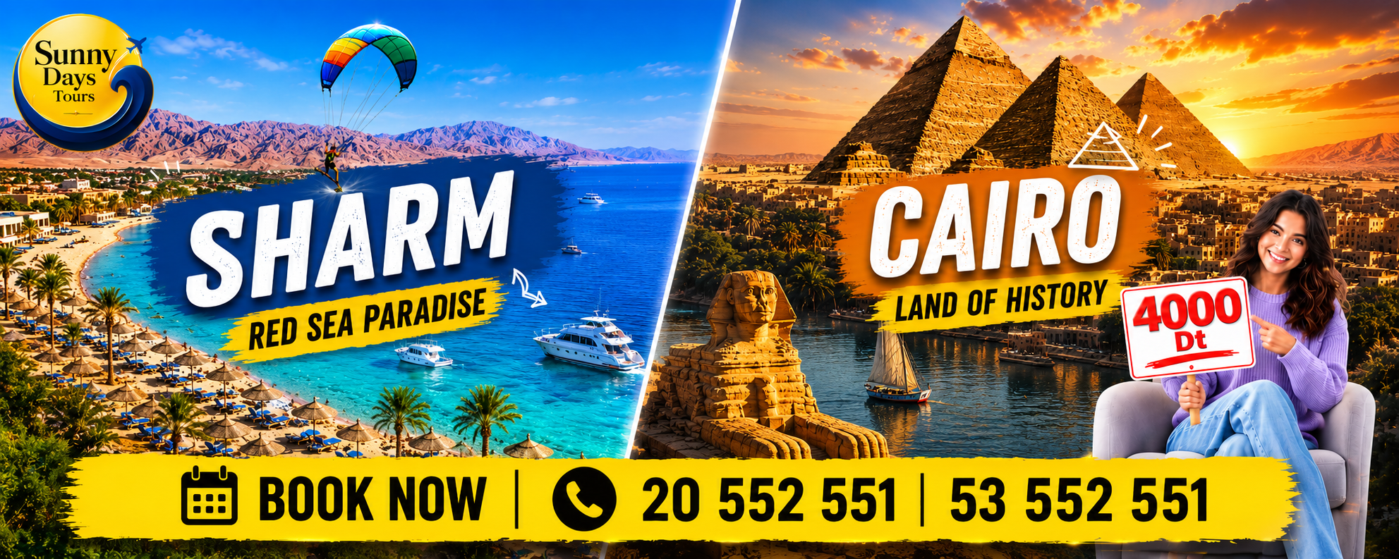 Sharm Red Sea Paradise & Cairo Land of History