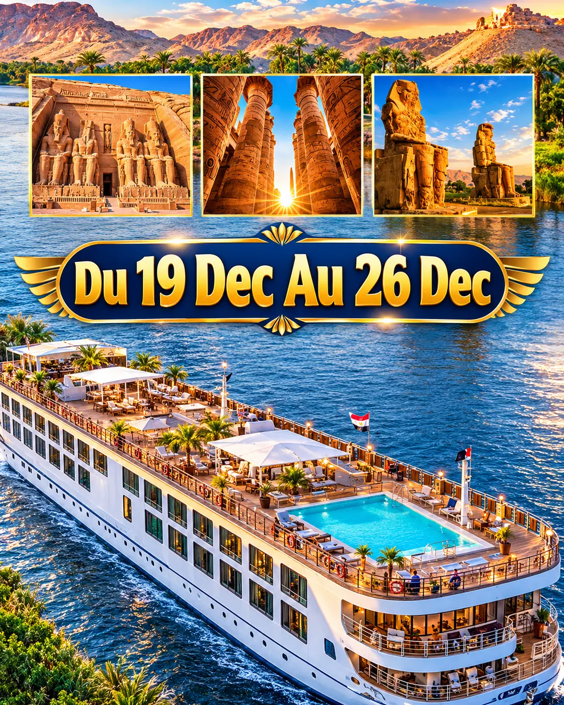 M/S Champollion — croisière du 19 au 26 décembre 2026