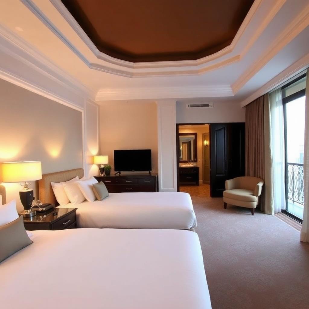 Deluxe Room — 2 Doubles, Balcon