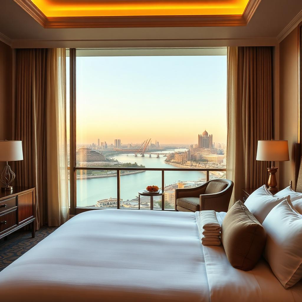 Deluxe Nile View — 1 King, Balcon